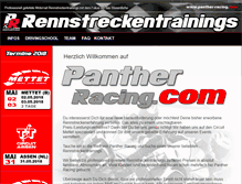 Tablet Screenshot of panther-racing.com